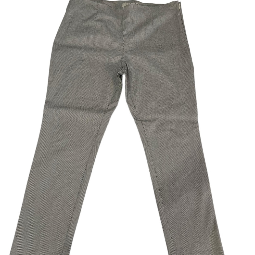 a new day Women's blue and white striped Straight-Leg Trousers